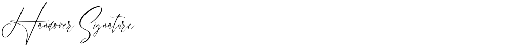 Handover Signature