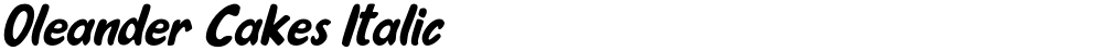 Oleander Cakes Italic