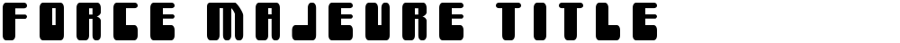 Force Majeure Title