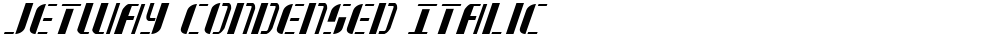 Jetway Condensed Italic