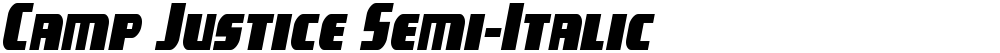 Camp Justice Semi-Italic