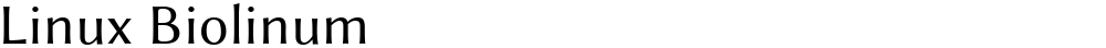 Linux Biolinum