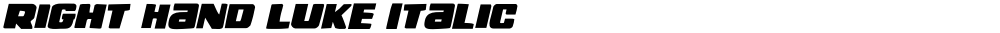 Right Hand Luke Italic