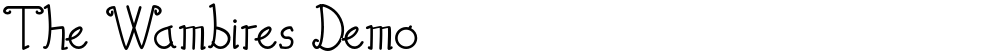 The Wambires Demo