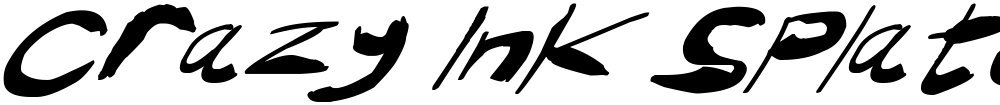 Crazy Ink Splats