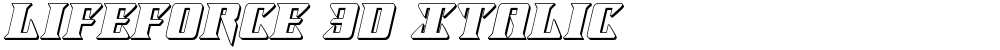 Lifeforce 3D Italic