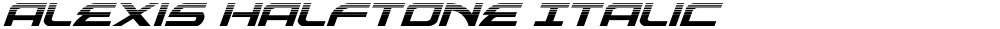 Alexis Halftone Italic