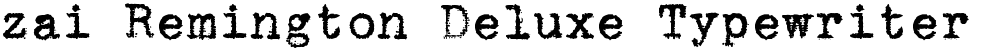 zai Remington Deluxe Typewriter