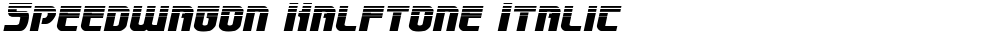 Speedwagon Halftone Italic