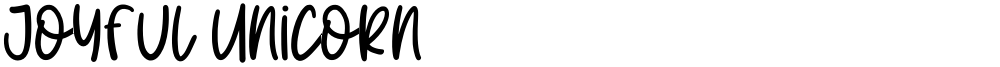 Joyful Unicorn