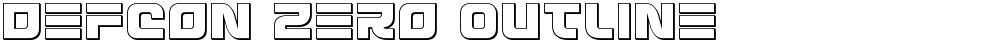 Defcon Zero Outline