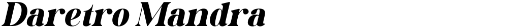 Daretro Mandra