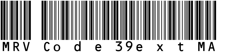 MRV Code39extMA