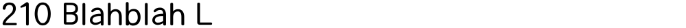 210 Blahblah L