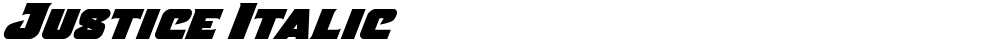 Justice Italic