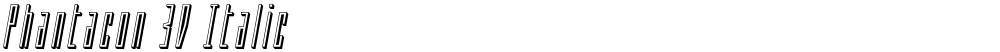 Phantacon 3D Italic