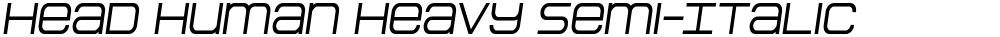 Head Human Heavy Semi-Italic