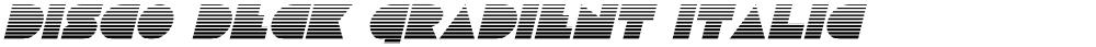 Disco Deck Gradient Italic
