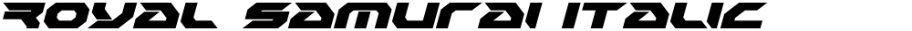 Royal Samurai Italic
