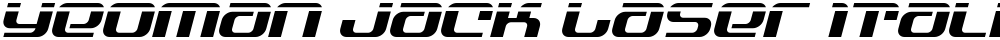 Yeoman Jack Laser Italic