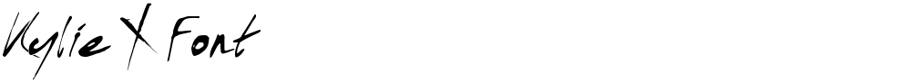 Kylie X Font