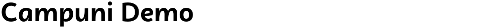 Campuni Demo