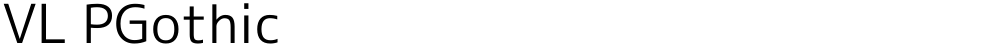 VL PGothic