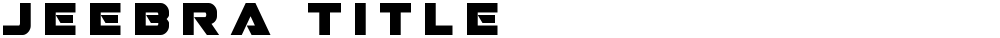 Jeebra Title
