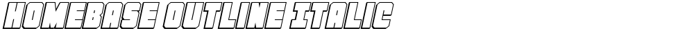 Homebase Outline Italic