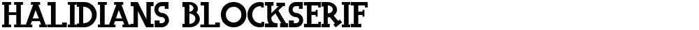 Halidians Blockserif