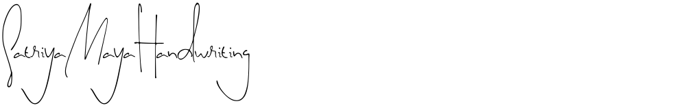 SatriyaMayaHandwriting