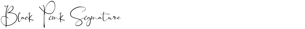 Black Pink Signature