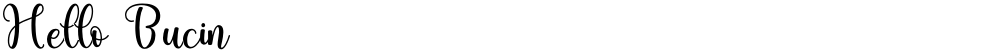 Hello Bucin