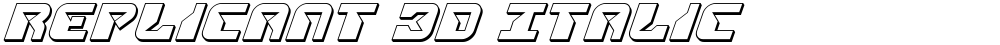 Replicant 3D Italic