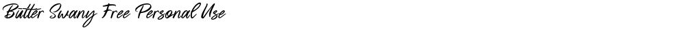 Butter Swany Free Personal Use
