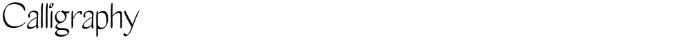Calligraphy