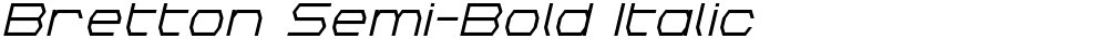 Bretton Semi-Bold Italic