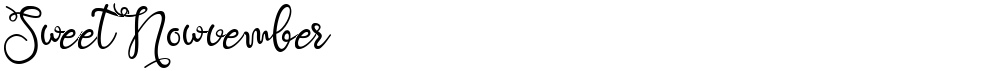 Sweet Nowvember