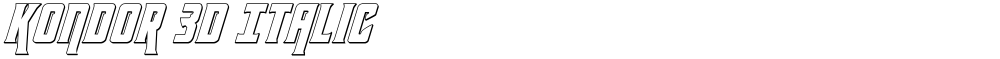 Kondor 3D Italic