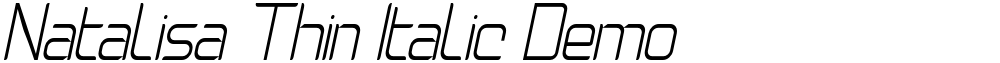 Natalisa Thin Italic Demo