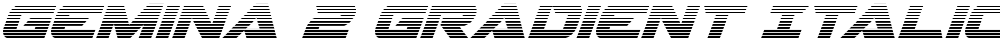 Gemina 2 Gradient Italic