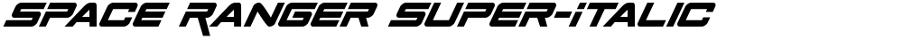 Space Ranger Super-Italic