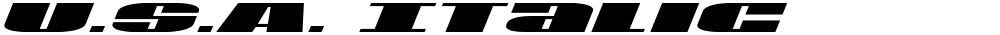 U.S.A. Italic
