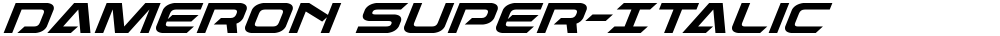 Dameron Super-Italic