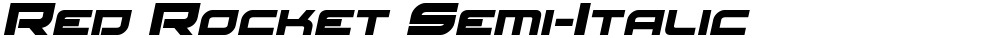 Red Rocket Semi-Italic