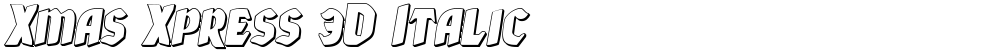 Xmas Xpress 3D Italic