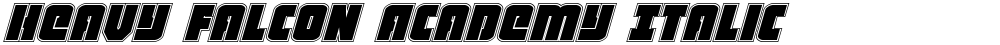 Heavy Falcon Academy Italic