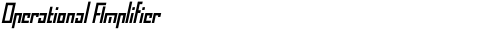 Operational Amplifier