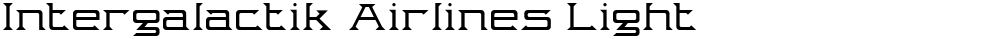 Intergalactik Airlines Light