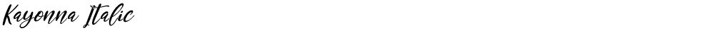 Kayonna Italic